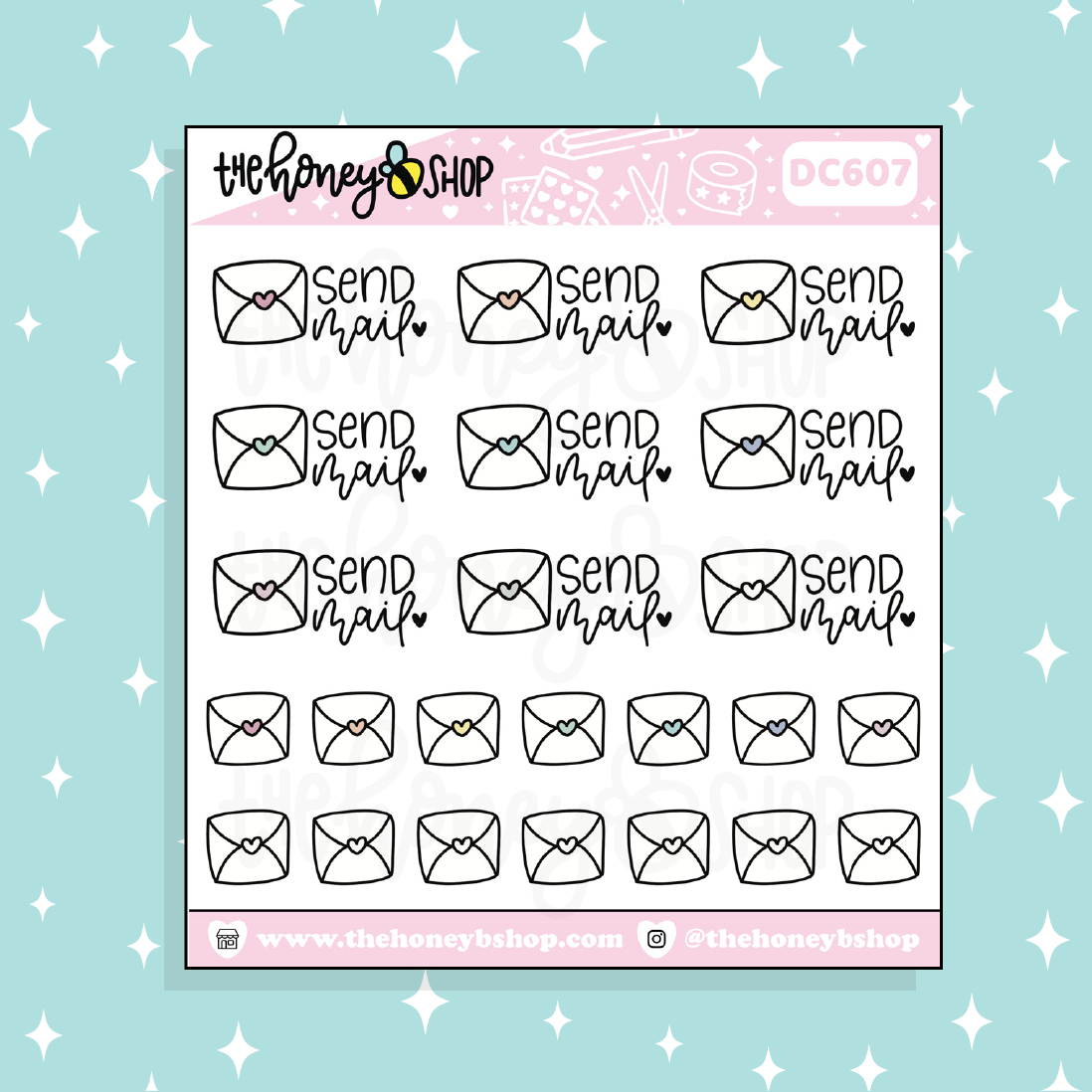 Send Mail Doodle Sticker