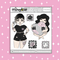 Selfie + Heart Babe Doodle Sticker | Choose your Skin Tone!