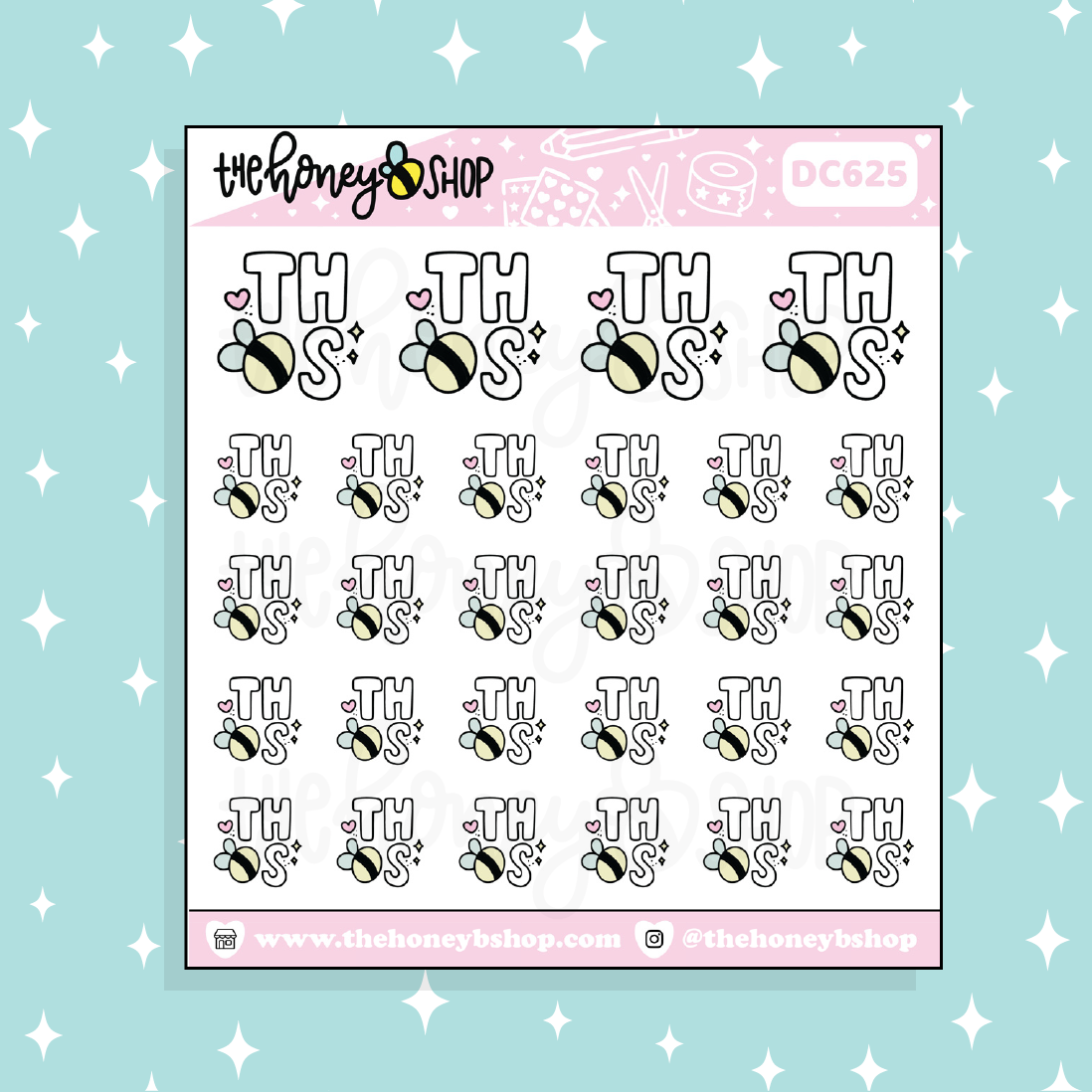 Doodle de icono de THBS Pegatina
