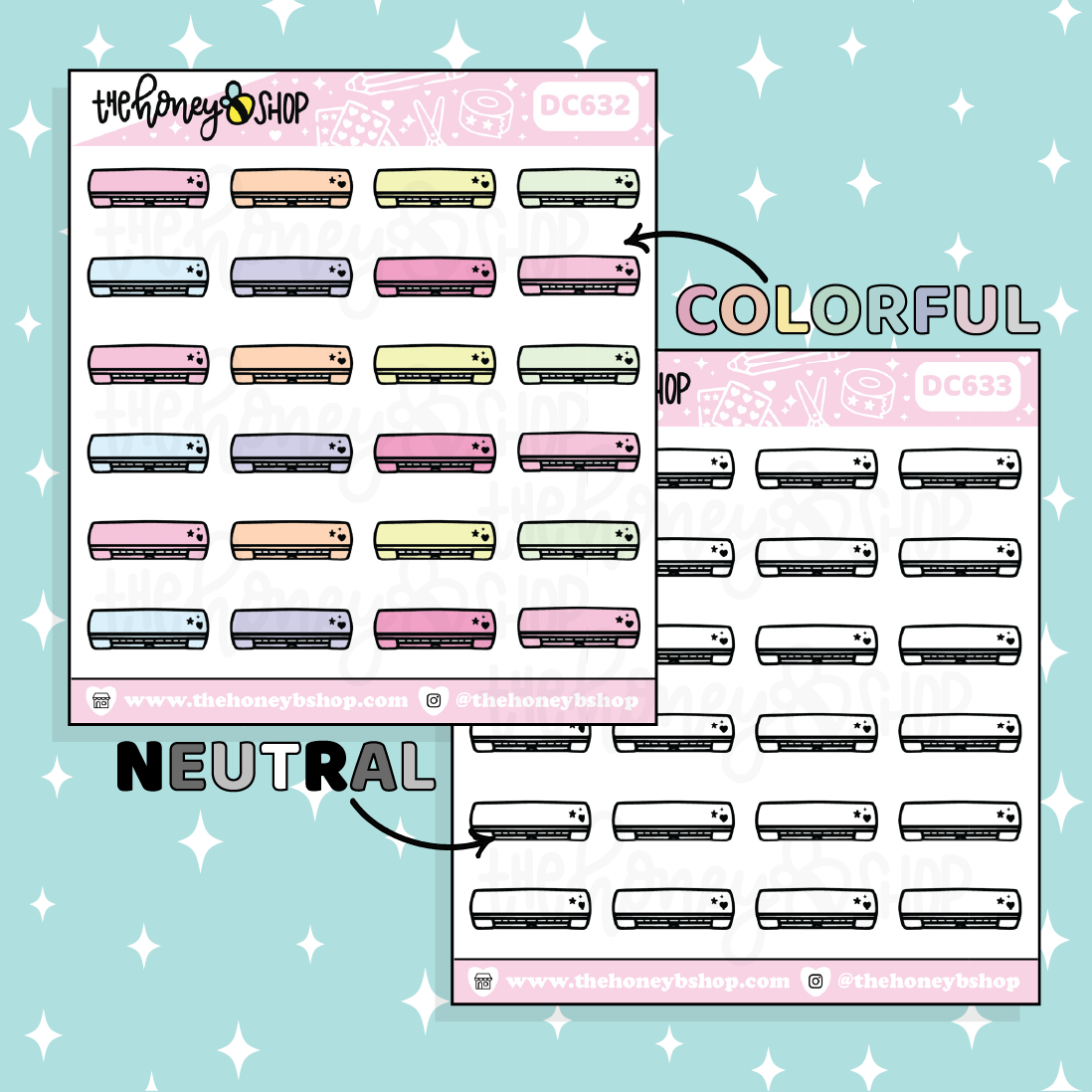 Cameo Cutter Icon Doodle Sticker | Choose Your Color Option!