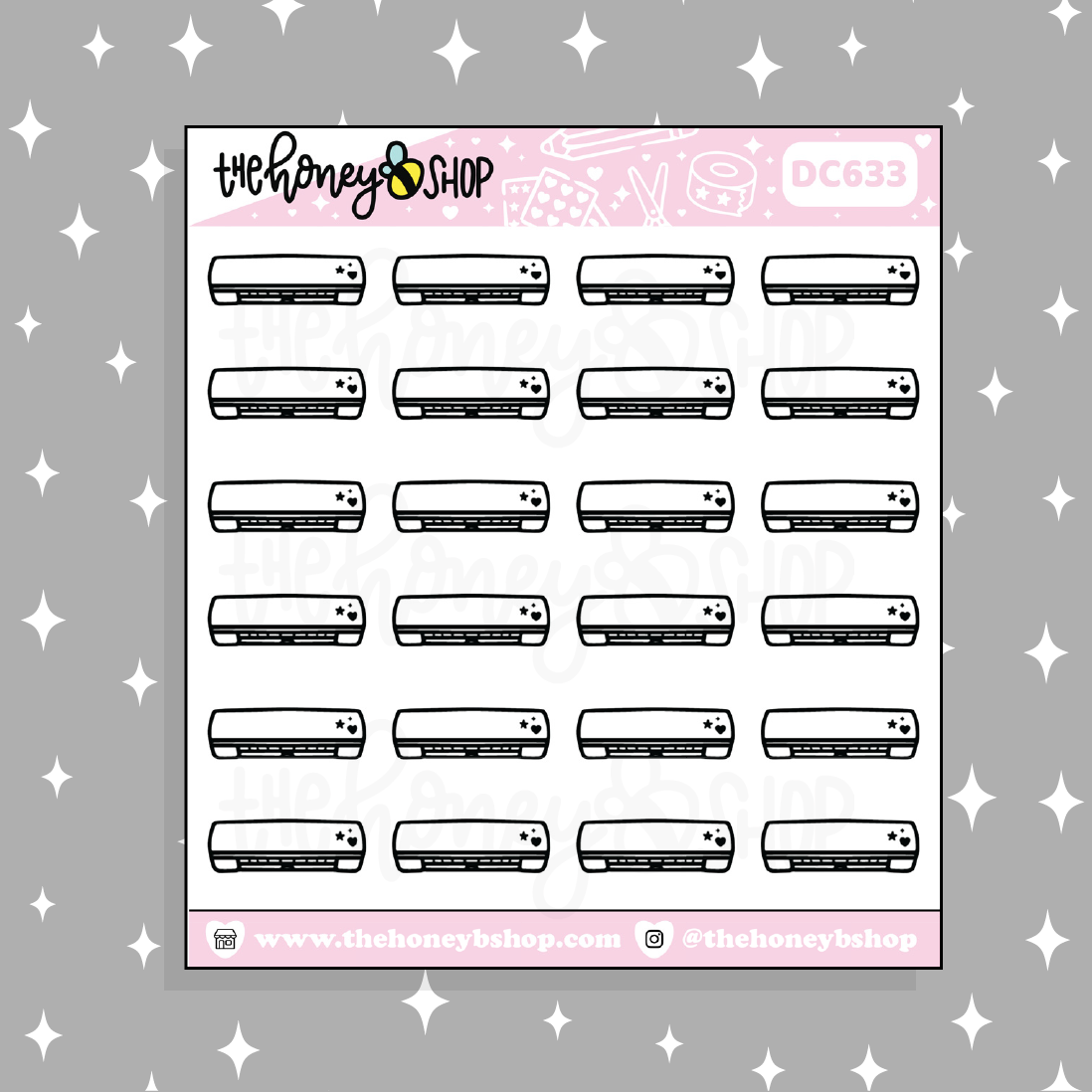 Cameo Cutter Icon Doodle Sticker | Choose Your Color Option!