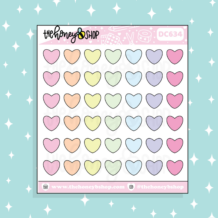 Heart Icon Doodle Sticker | Choose Your Color Option!