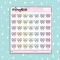 Paw Heart Icon Doodle Sticker | Choose Your Color Option!