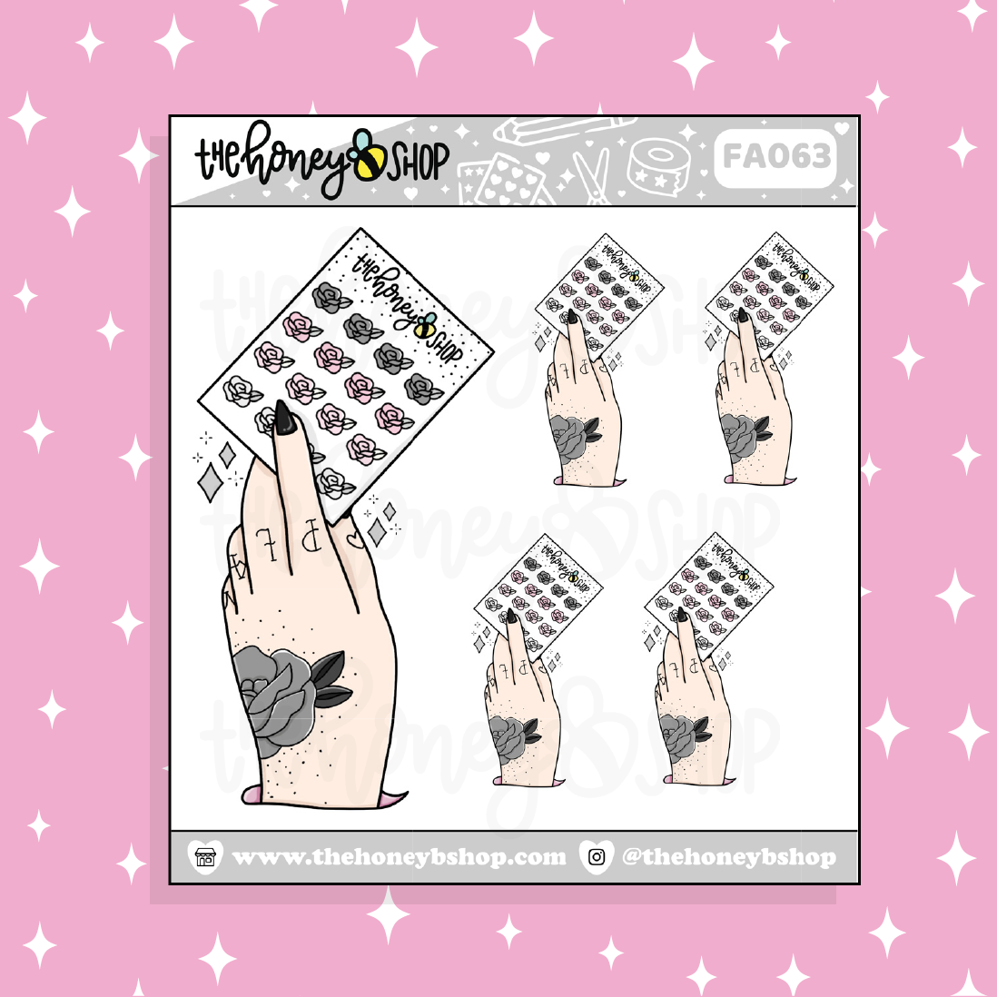 THBS Sticker Hand Doodle Sticker | Choose your Skin Tone!