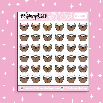 Booty Icon Doodle Sticker | Choose Your Skin Tone!