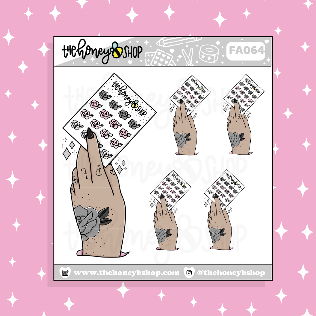 THBS Sticker Hand Doodle Sticker | Choose your Skin Tone!
