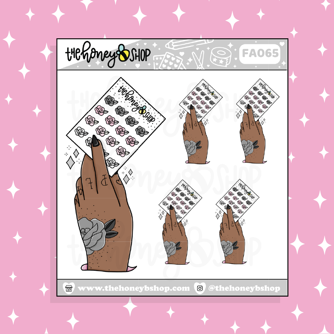 THBS Sticker Hand Doodle Sticker | Choose your Skin Tone!