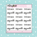 Dog Walk Lettering Doodle Sticker