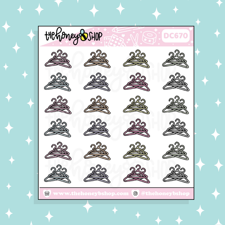 Hangers Doodle Sticker | Choose Your Color Option!