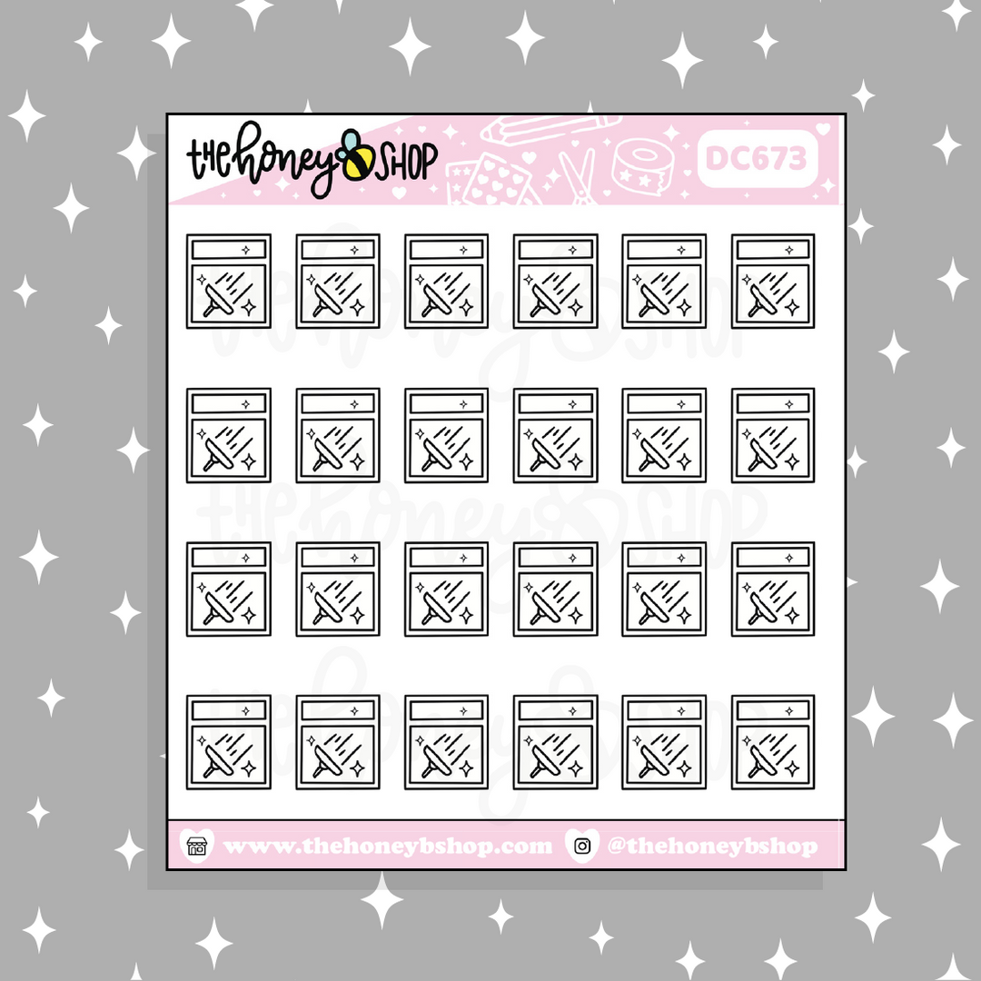 Window Cleaner Sticker Window Cleaning Doodle Sticker | Choose Your Color Option! – TheHoneyBShop