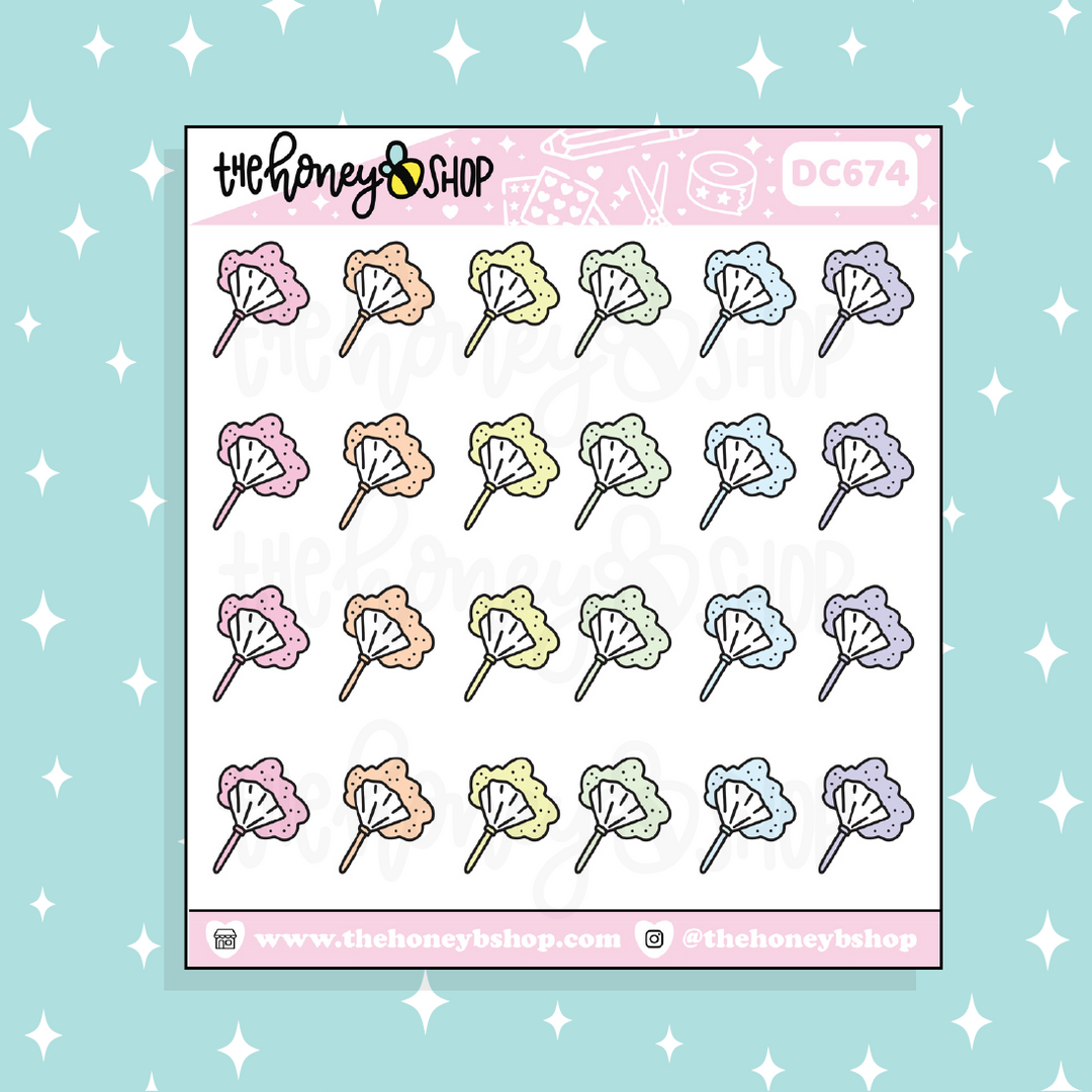 Chalkduster Sticker Duster Doodle Sticker | Choose Your Color Option! – TheHoneyBShop
