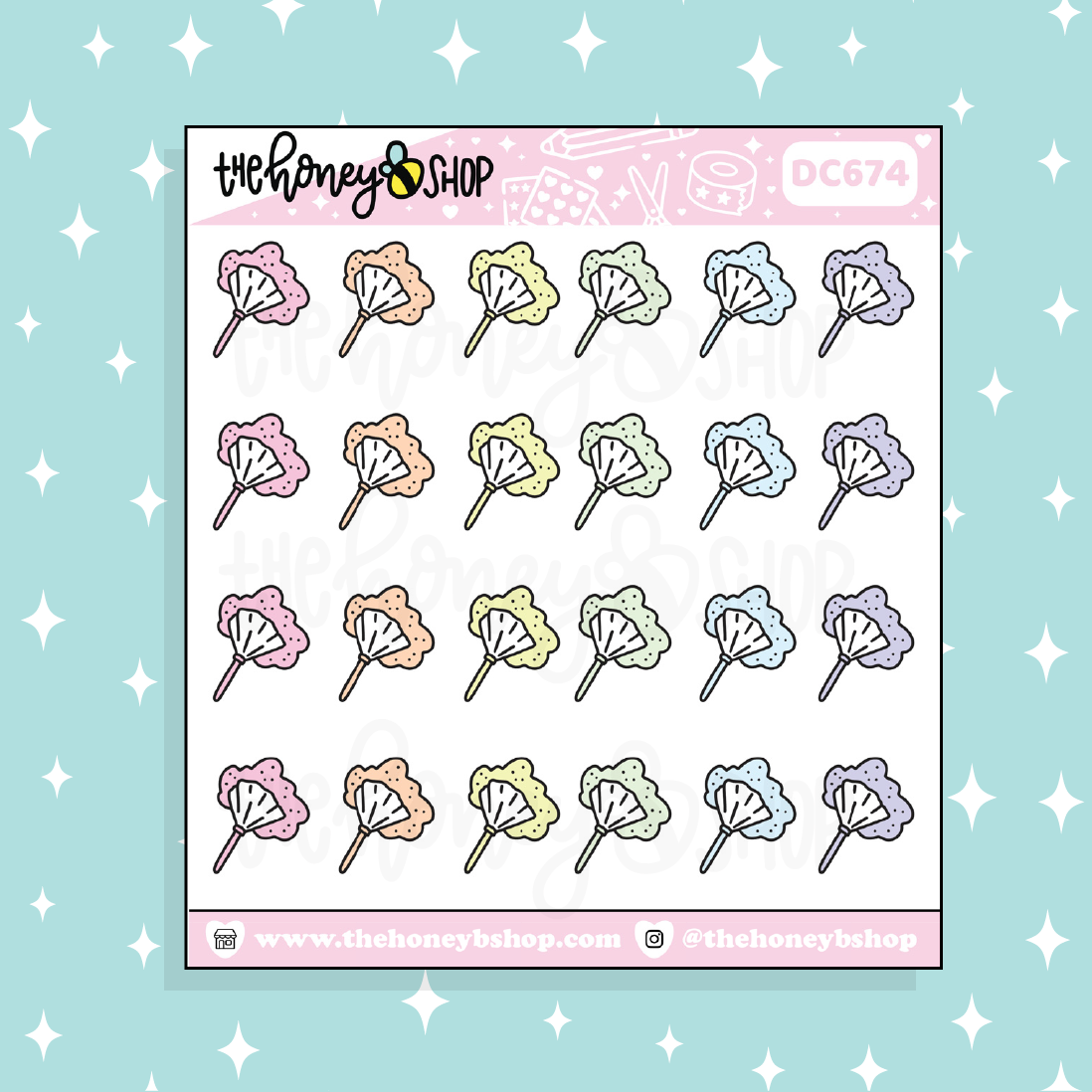 Duster Doodle Sticker | Choose Your Color Option!