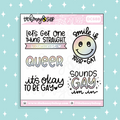 It's Okay To Be Gay Sampler Doodle Sticker