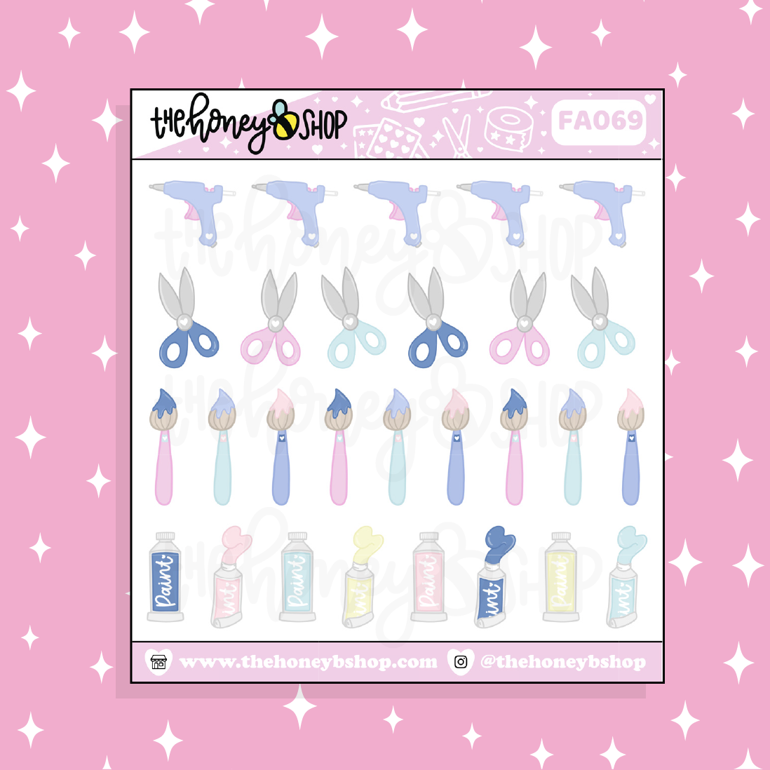 Crafty Supplies Doodle Sticker