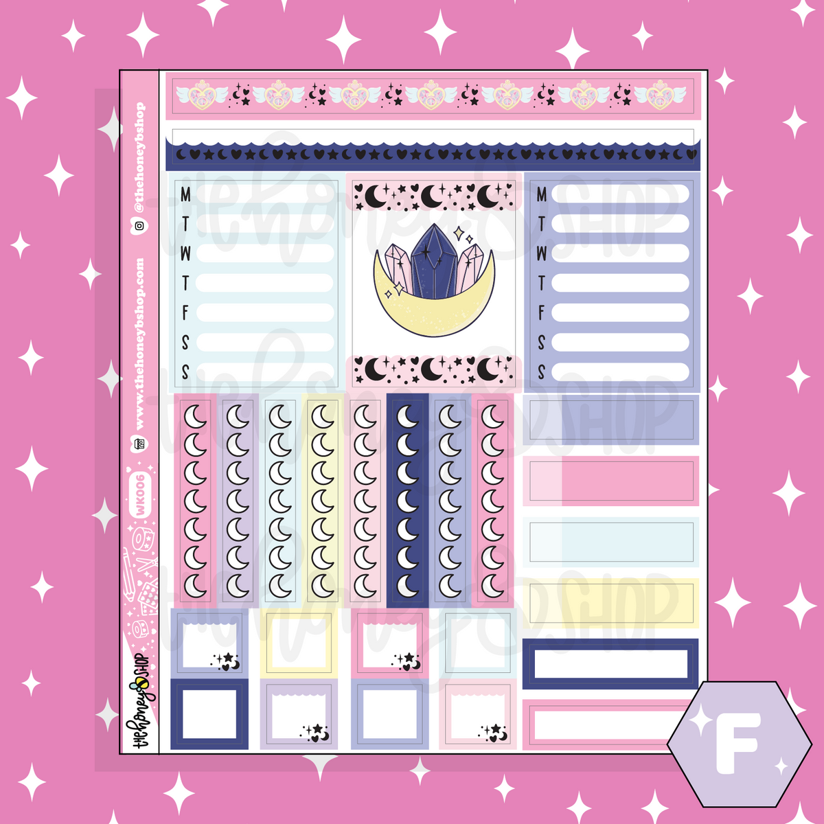 Fight Like A Girl Weekly Kit | Choose Your Sheet Option! | Holographic Foil