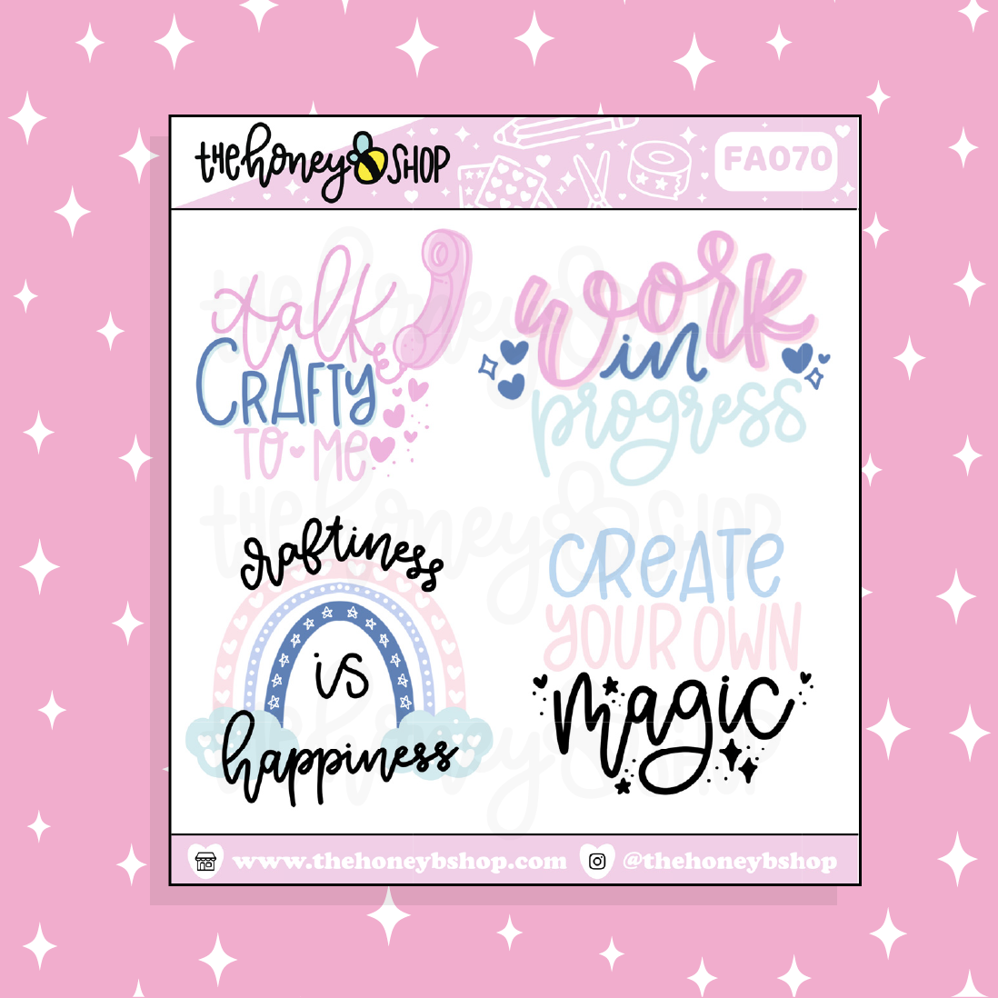 Crafty Quotes Doodle Sticker