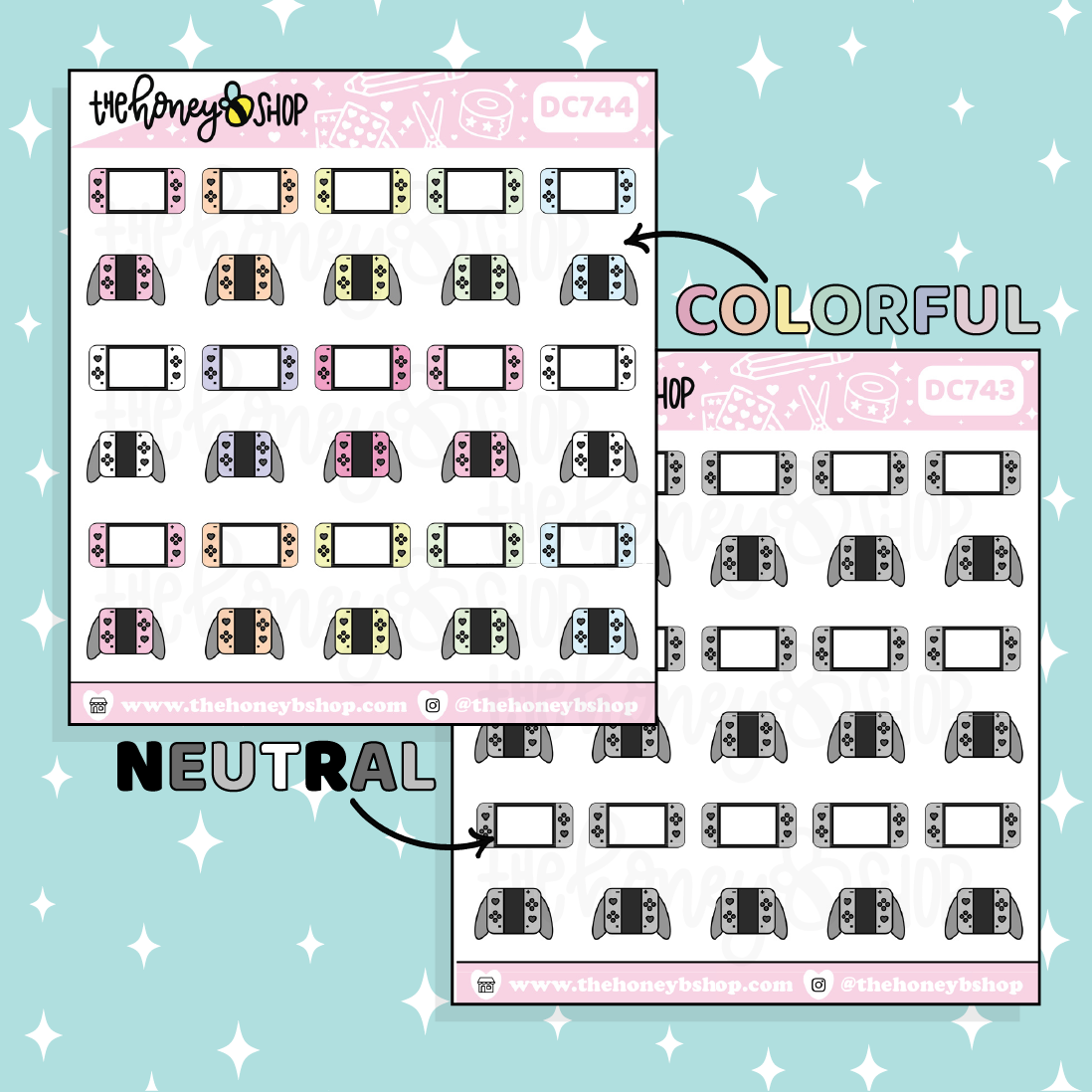 Nintendo Switch Doodle Sticker | Choose Your Color Option!