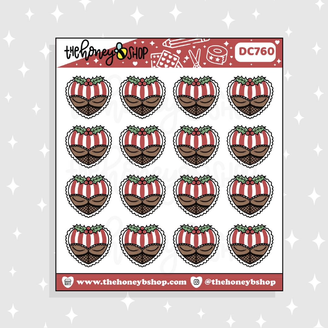 Christmas Booties Doodle Sticker | Choose your Skin Tone!