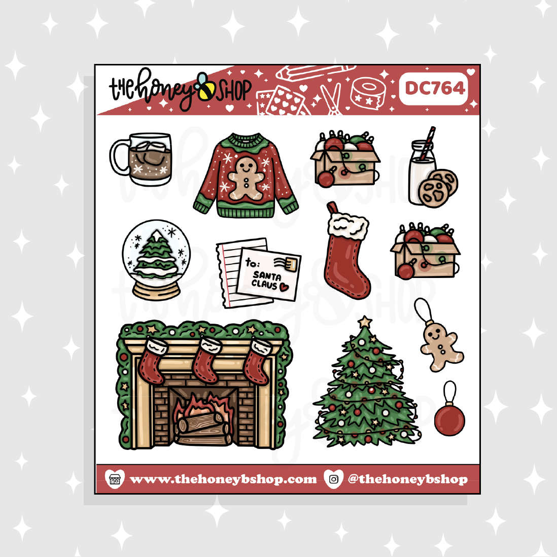 Actividades navideñas Deco Doodle Pegatina