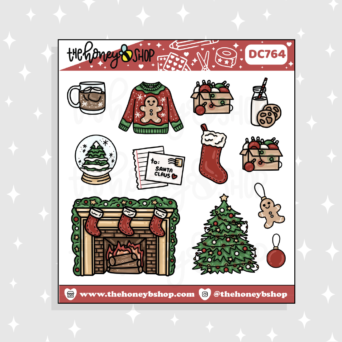 Christmas Activities Deco Doodle Sticker