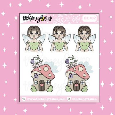 Fairy Babe Doodle Sticker | Choose your Skin Tone!