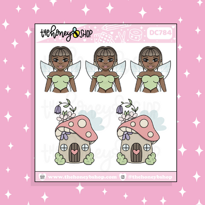 Fairy Babe Doodle Sticker | Choose your Skin Tone!