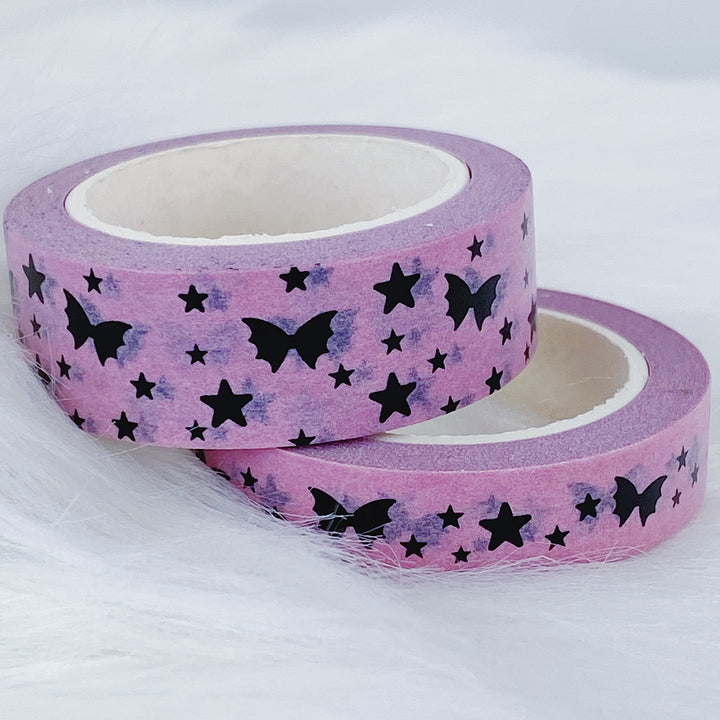 Pastel Pink Bat Bow Magic Washi Bundle