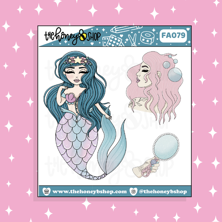 Mer-May 2.0 Babe Doodle Sticker | Choose your Skin Tone!