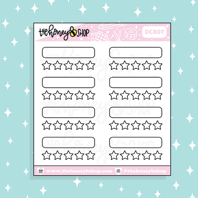 Rating Boxes Doodle Sticker | Choose Your Color Option!