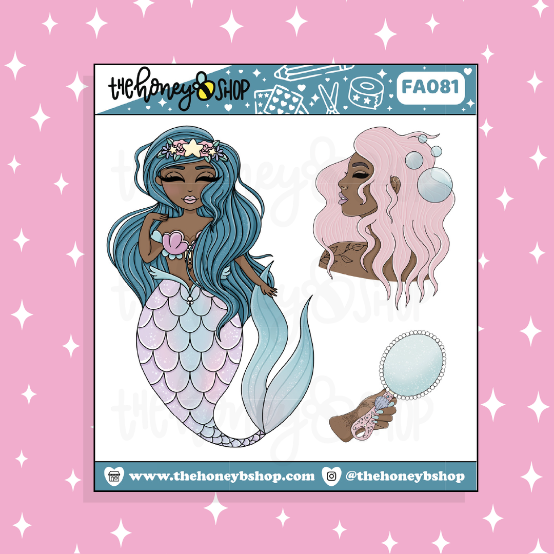 Mer-May 2.0 Babe Doodle Sticker | Choose your Skin Tone!