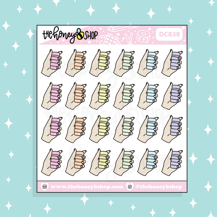 Washi Hands Doodle Sticker | Choose your Skin Tone!