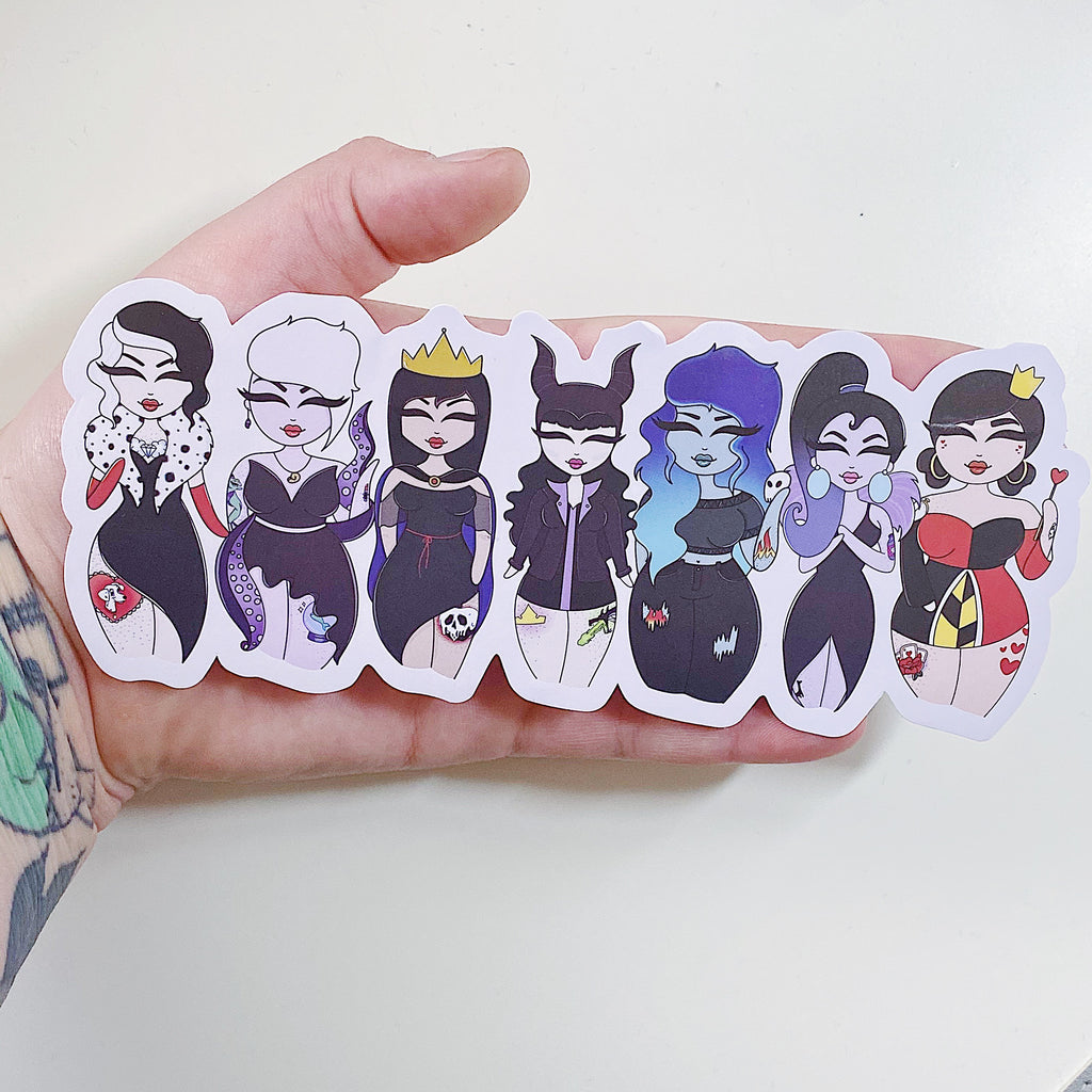 Tatuaje Villain Squad Vinilo Troquelado