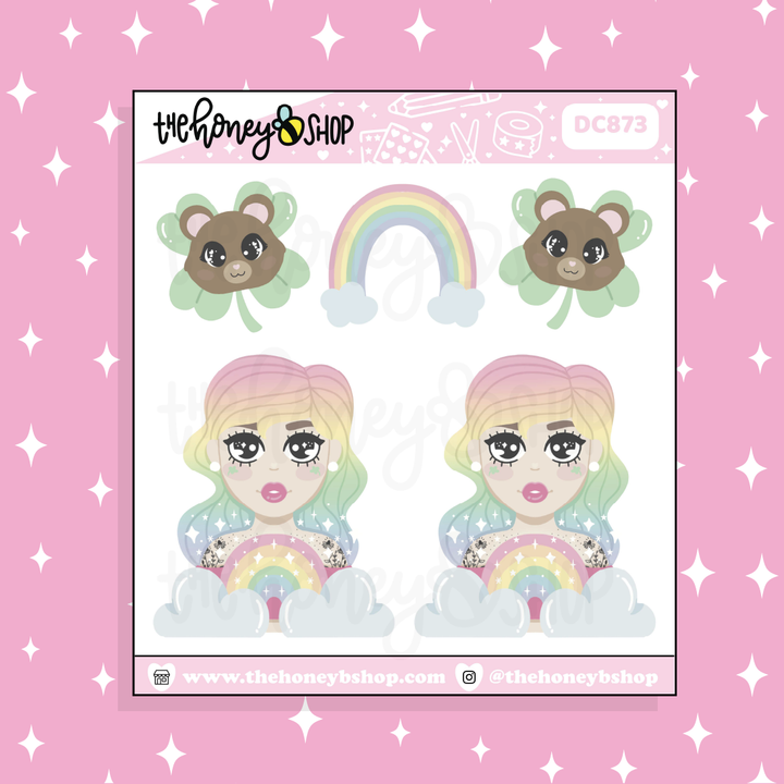 Magically Lucky Sampler Doodle Sticker | Choose your Skin Tone!