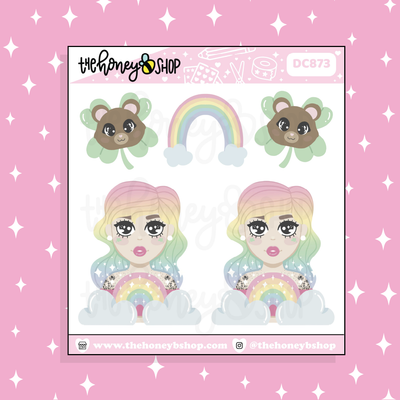 Magically Lucky Sampler Doodle Sticker | Choose your Skin Tone!