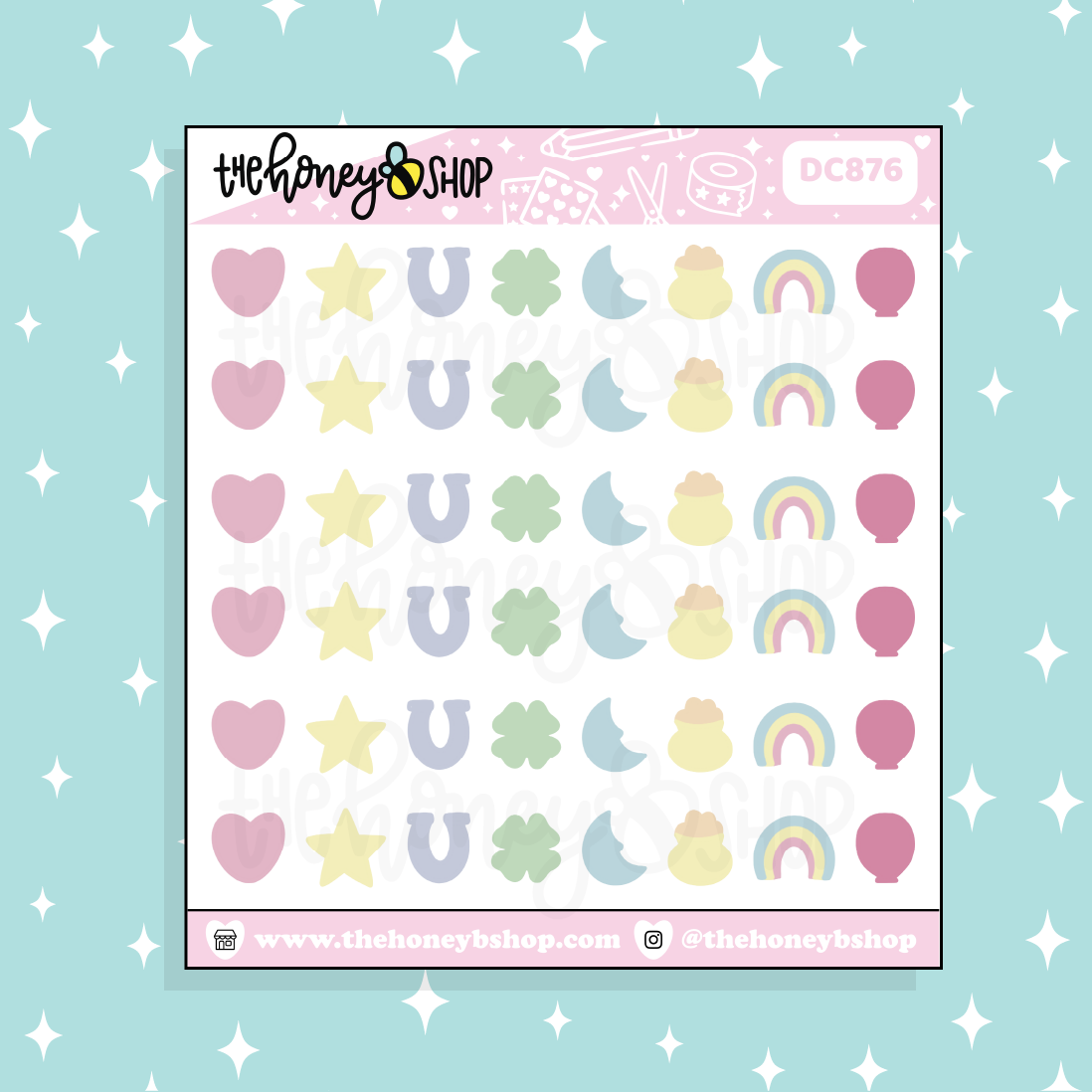 Lucky Charms Icons Doodle Sticker