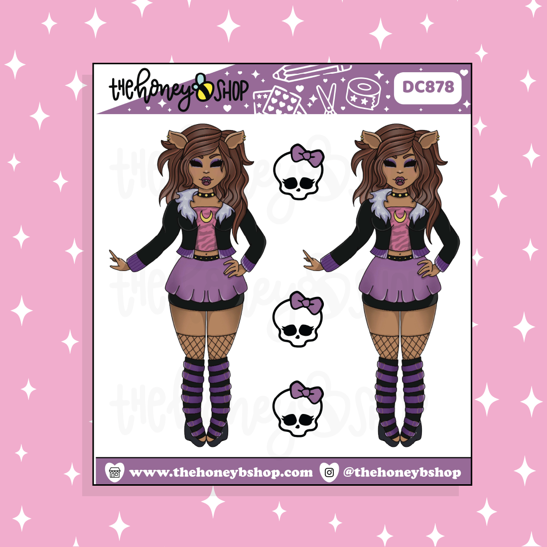 Clawdeen MH Doodle Sticker