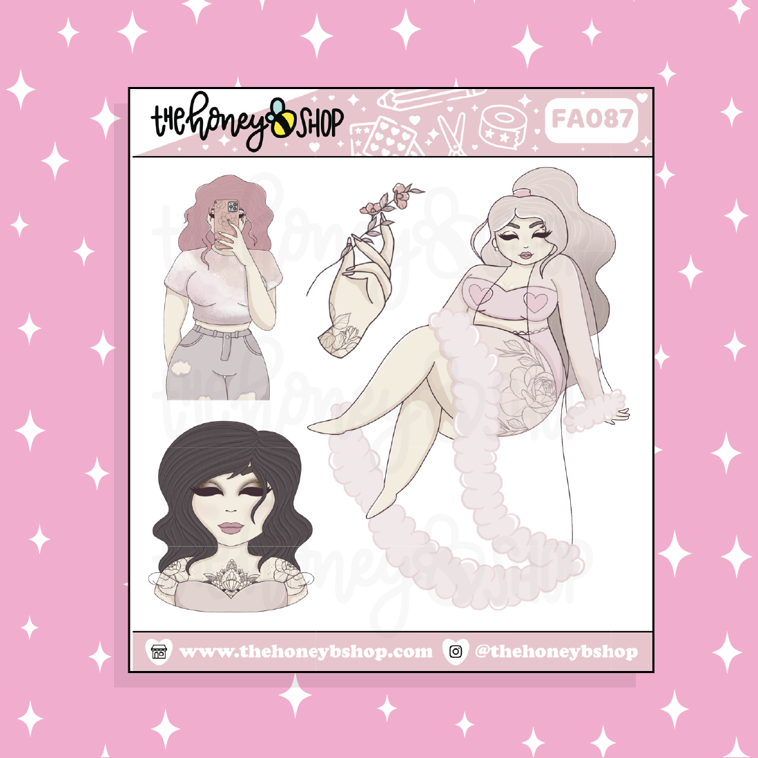 Grace Babe Doodle Sticker | Choose your Skin Tone!