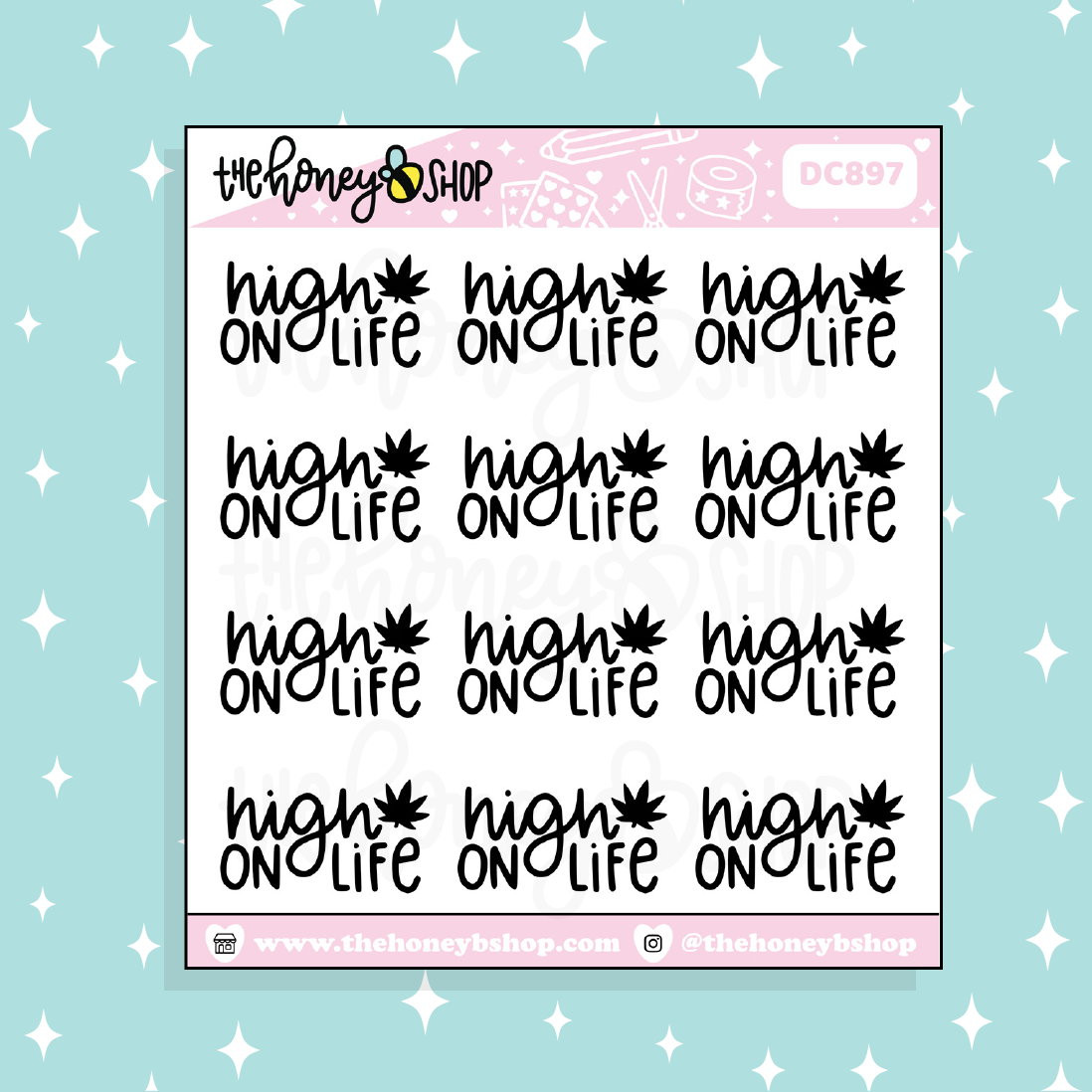 High on Life Doodle Sticker