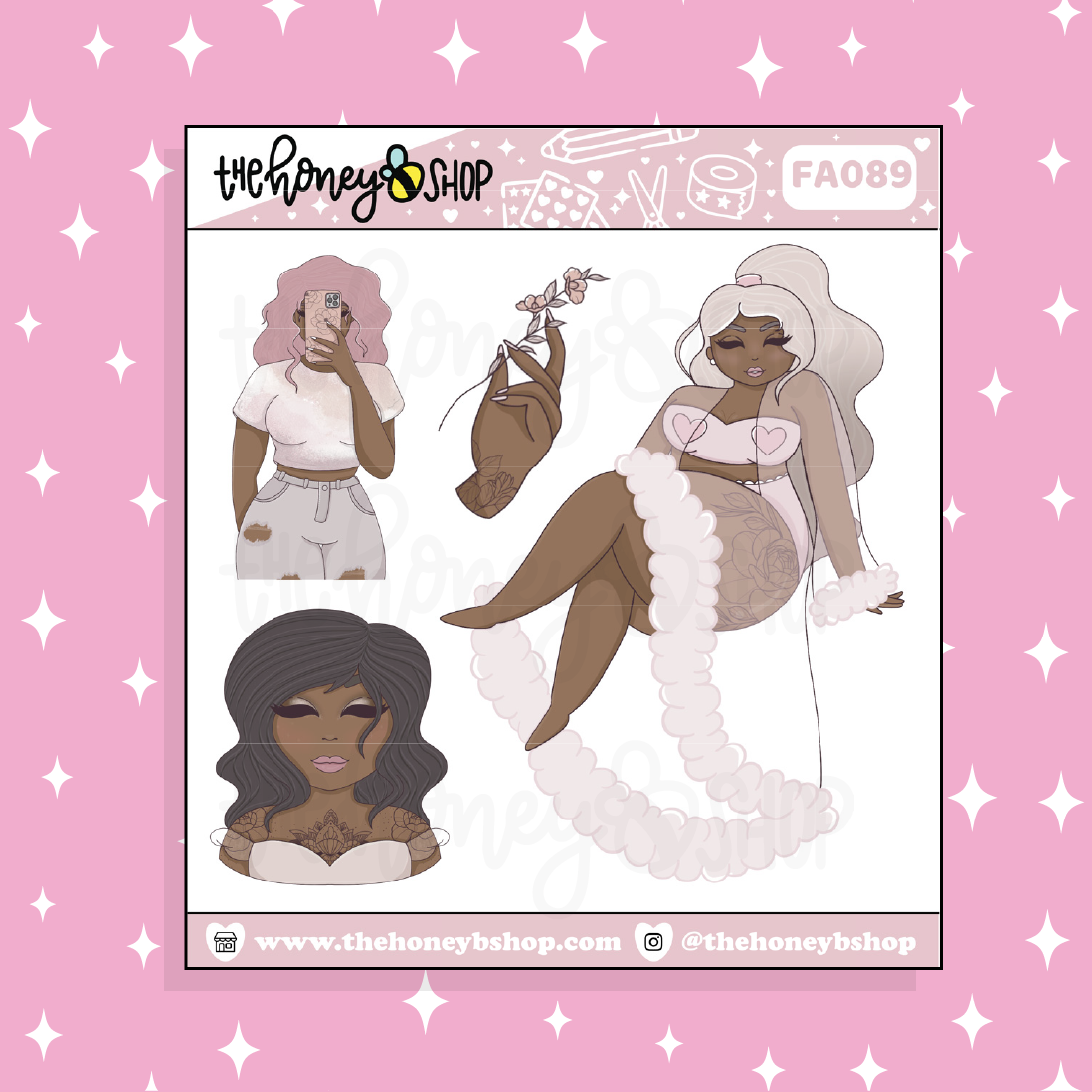 Grace Babe Doodle Sticker | Choose your Skin Tone!