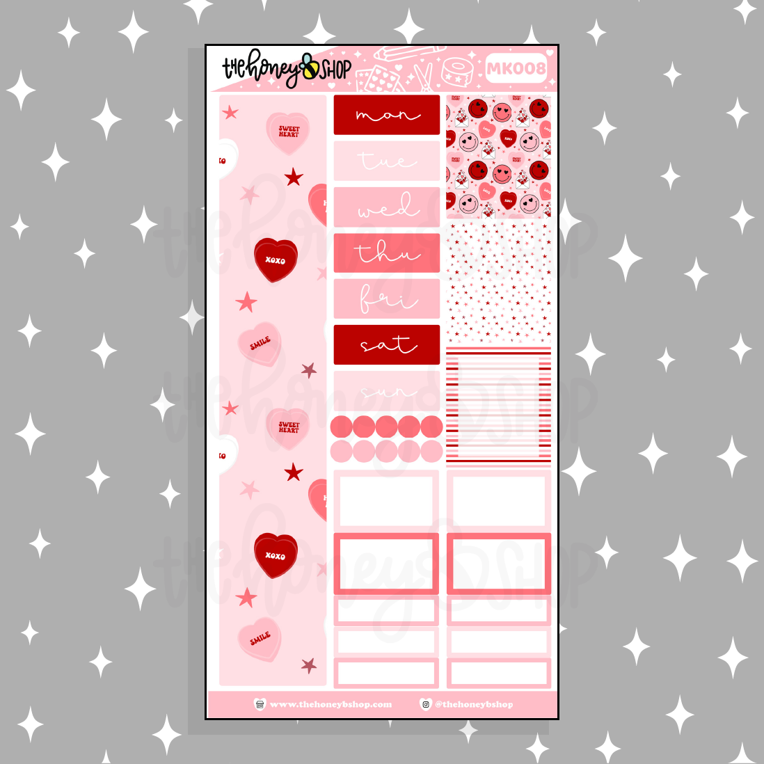 VDAY BEE6 Monthly Kit | Fits BEE6 TRP Planner