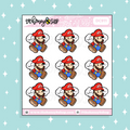 1 UP Man Doodle Sticker