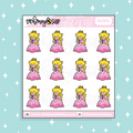 Princess Pink Doodle Sticker