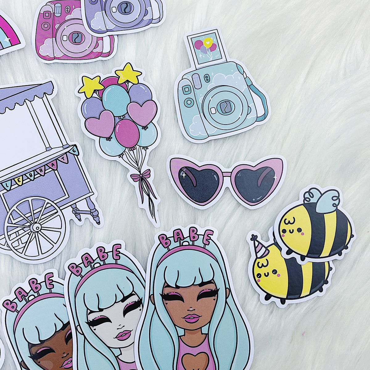 Celebration Vinyl Die Cut Pack | Holo Foiled | ALL Skin Tones Included
