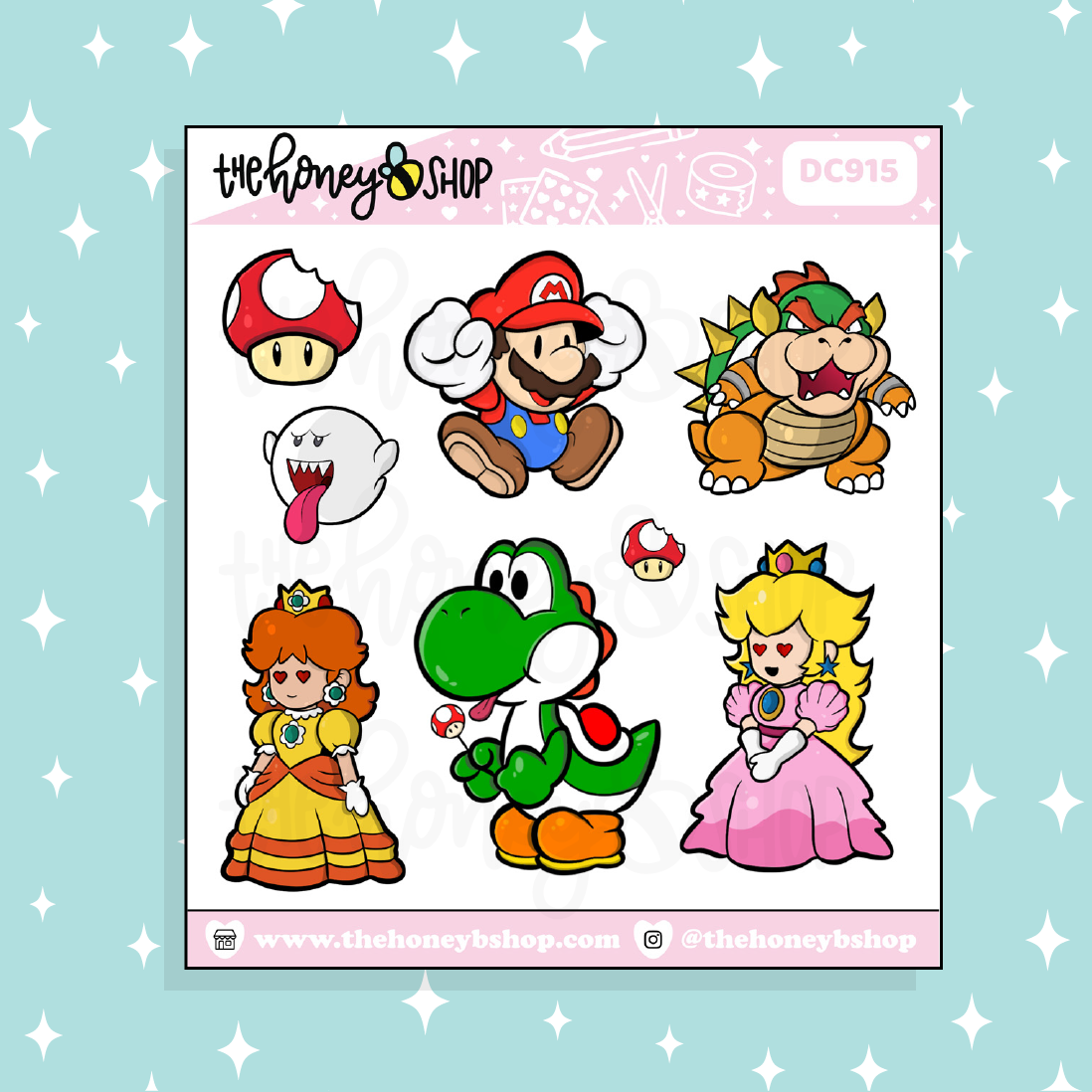 1 UP Sampler Doodle Sticker