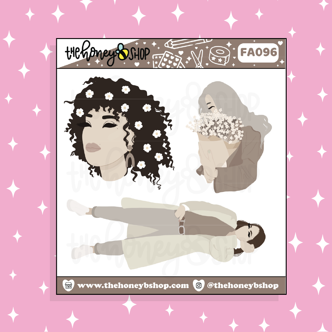 Cream & Sugar Babe Doodle Sticker | Choose your Skin Tone!