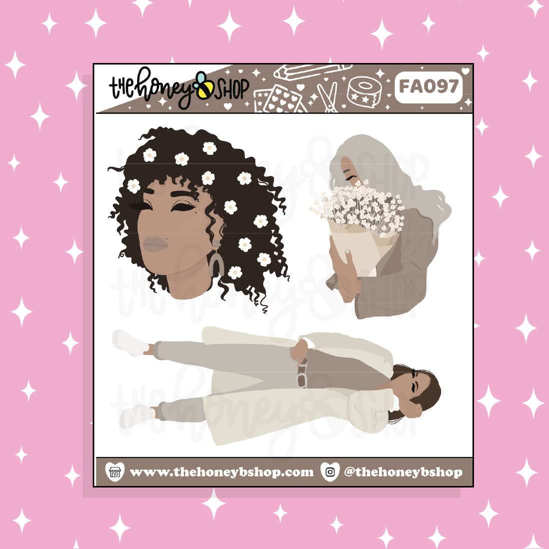 Cream & Sugar Babe Doodle Sticker | Choose your Skin Tone!