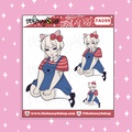 Hello Kitty Babe Doodle Sticker | Choose your Skin Tone!