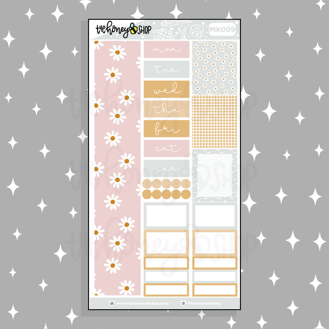 Kit mensual Hello Daisy BEE6 | Se adapta al planificador BEE6 TRP.