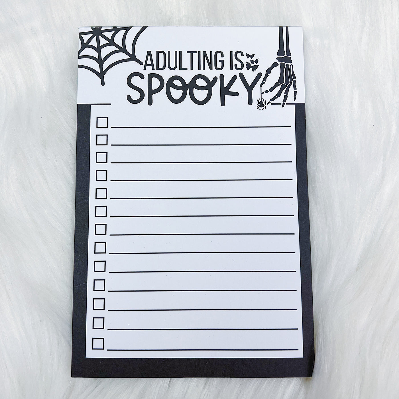 Adulting is Spooky Notepad | 4x6