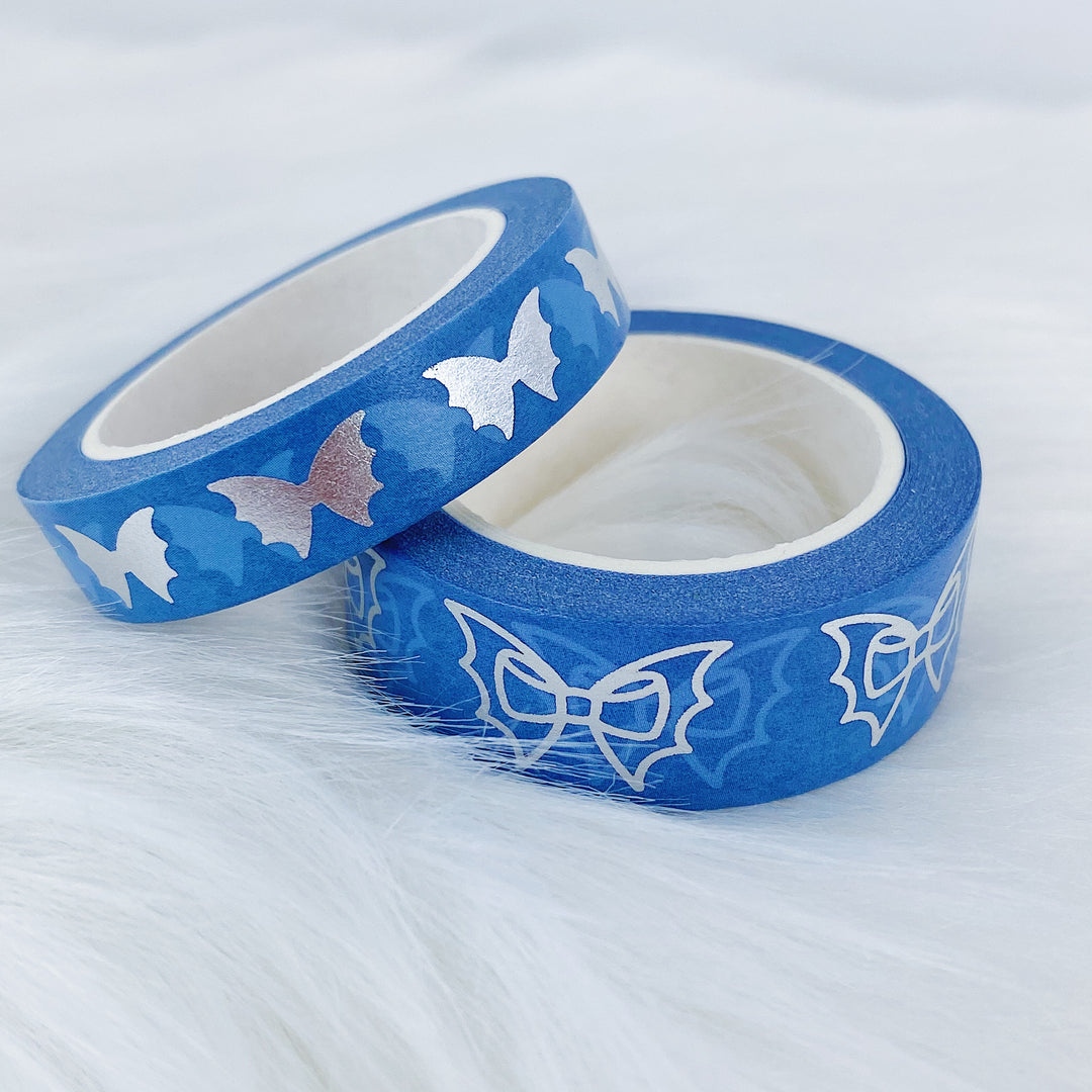 Sugar Plum Fairy Deep Blue Bat Bow Washi Bundle